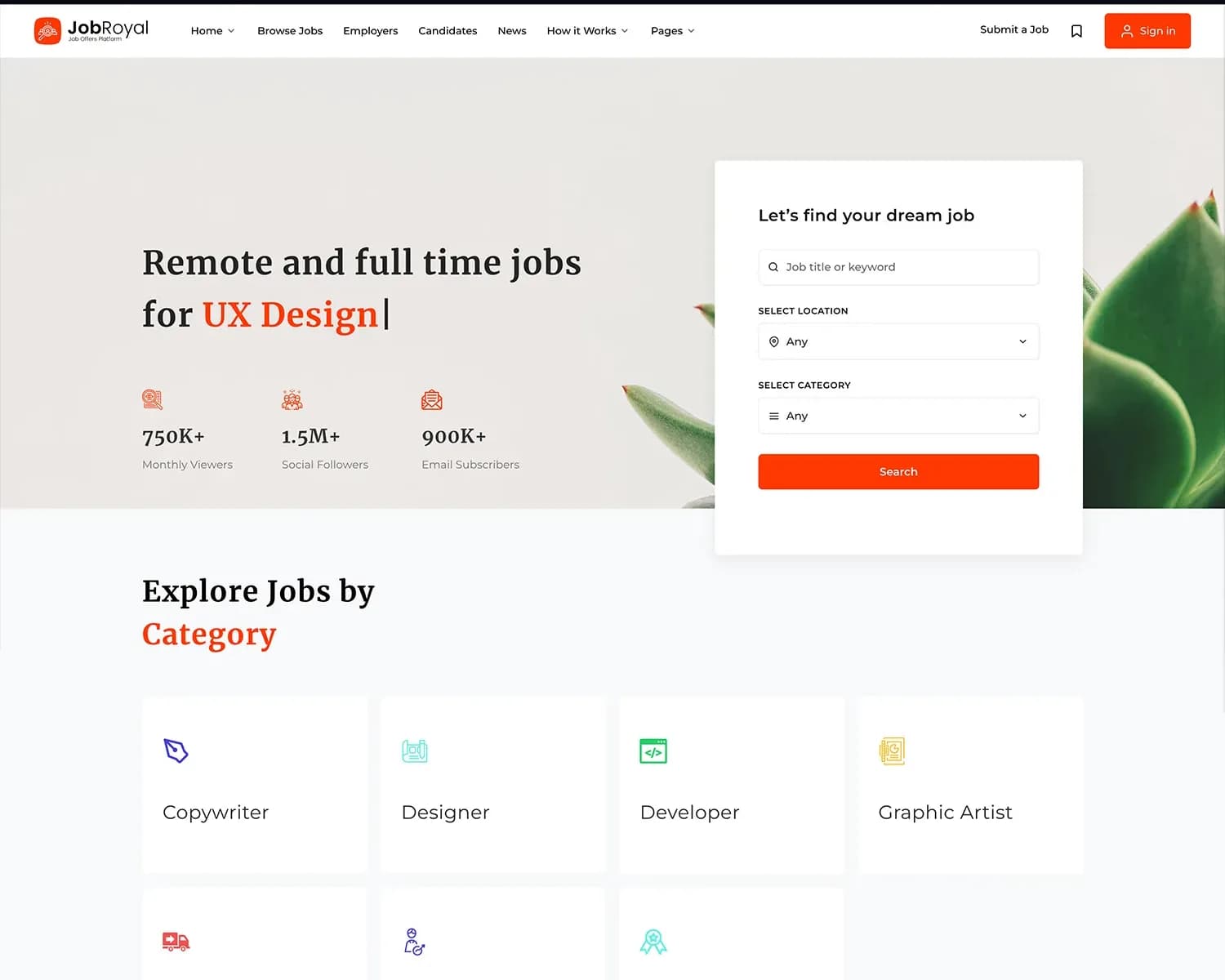 JobRoyal WordPress theme