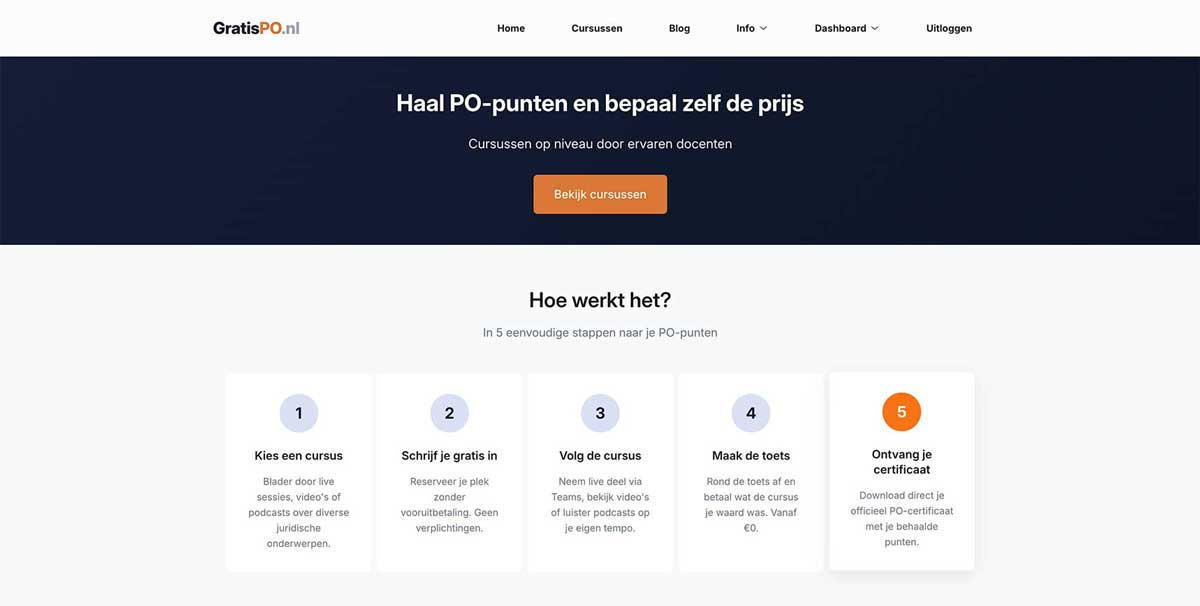 GratisPO.nl project screenshot